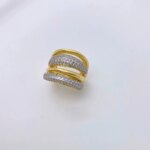 5 piezas al por mayor exageradas creativas anillos de cristal de circón diseño de capa joyería de moda para mujer regalo - Imagen 3