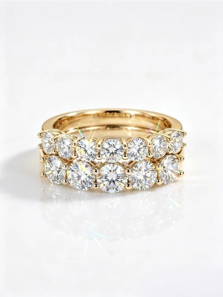 Anillo de Diamante Moissanita Real de 0.7ct Novary, Plata de Ley 925, Anillos de Compromiso y Uso Diario para Mujer, Joyería Fina de Alta Calidad