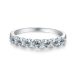 Anillo de Diamante Moissanita Real de 0.7ct Novary, Plata de Ley 925, Anillos de Compromiso y Uso Diario para Mujer, Joyería Fina de Alta Calidad - Imagen 5