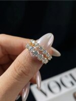 Anillo de Diamante Moissanita Real de 0.7ct Novary, Plata de Ley 925, Anillos de Compromiso y Uso Diario para Mujer, Joyería Fina de Alta Calidad - Imagen 2