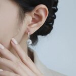Certificados GRA 100% moissanita auténtica Plata de Ley 925 D VVS1 Pass Diamond Tester Pen pendientes de tuerca de moissanita para mujer - Imagen 6