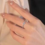 Anillo de Moissanita con Cuatro Garras y Certificado GRA, Banda de Diamantes de Laboratorio para Mujer, Plata de Ley 925 Chapada en Oro, Joyería Fina - Imagen 6