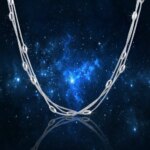Collar de cuentas de plata de ley 925 para mujer, accesorios de lujo para fiesta y boda, joyería, regalos de navidad - Imagen 6