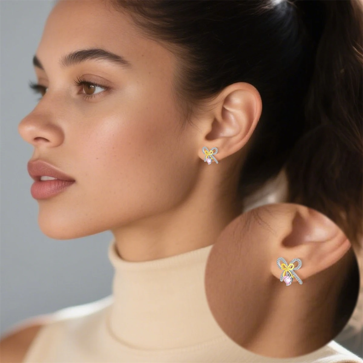 Ofertas Destacadas: Cuentas de Plata de Ley 925 con Diseño de Flor y Lazo, Zirconia, para Pendientes, Anillos, Colgantes, Ideales para Pulseras y Collares DIY de Mujer, Regalos de Joyería