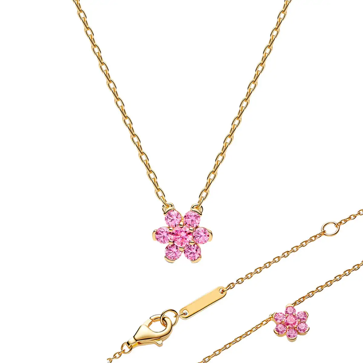 Ofertas Destacadas: Cuentas de Plata de Ley 925 con Diseño de Flor y Lazo, Zirconia, para Pendientes, Anillos, Colgantes, Ideales para Pulseras y Collares DIY de Mujer, Regalos de Joyería