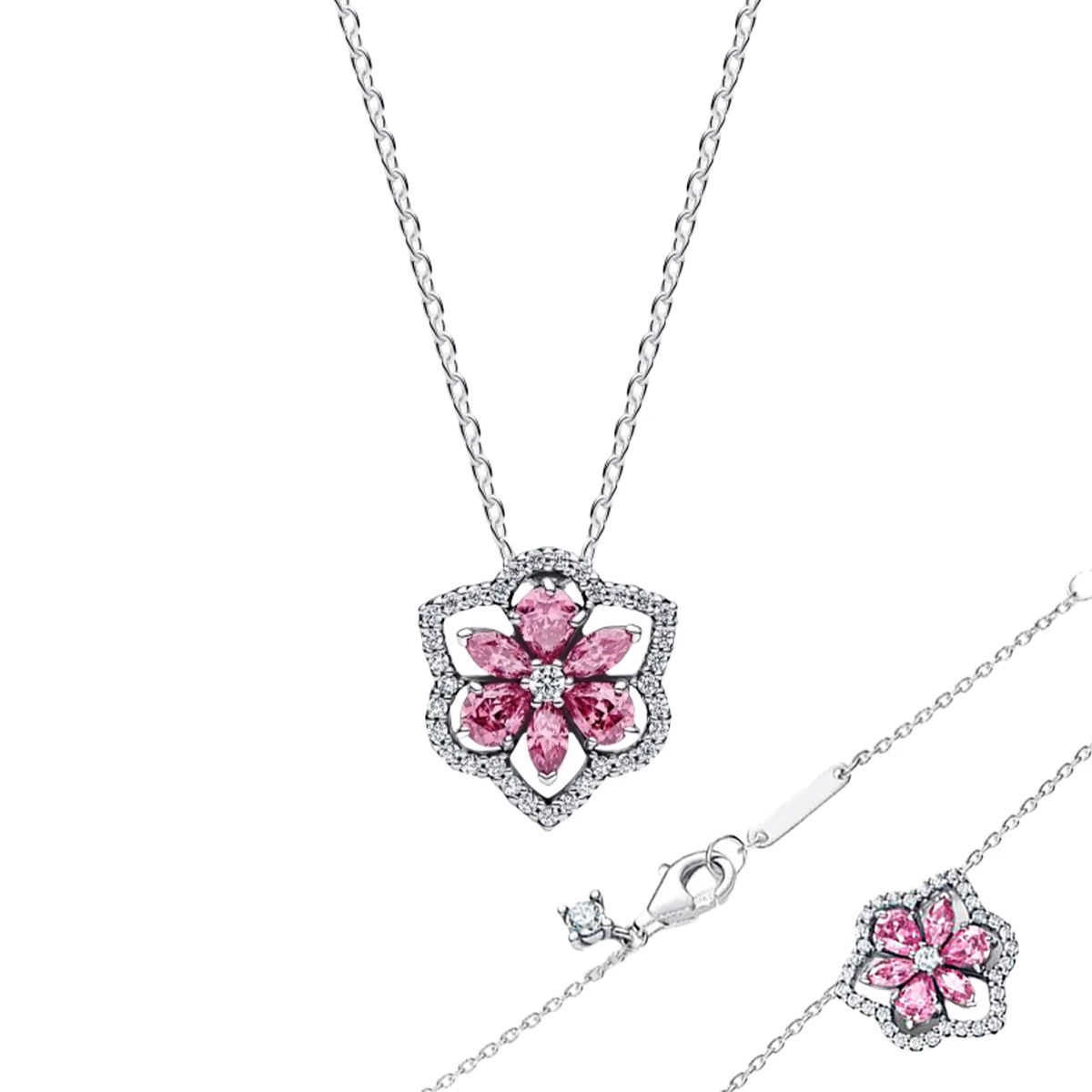 Ofertas Destacadas: Cuentas de Plata de Ley 925 con Diseño de Flor y Lazo, Zirconia, para Pendientes, Anillos, Colgantes, Ideales para Pulseras y Collares DIY de Mujer, Regalos de Joyería