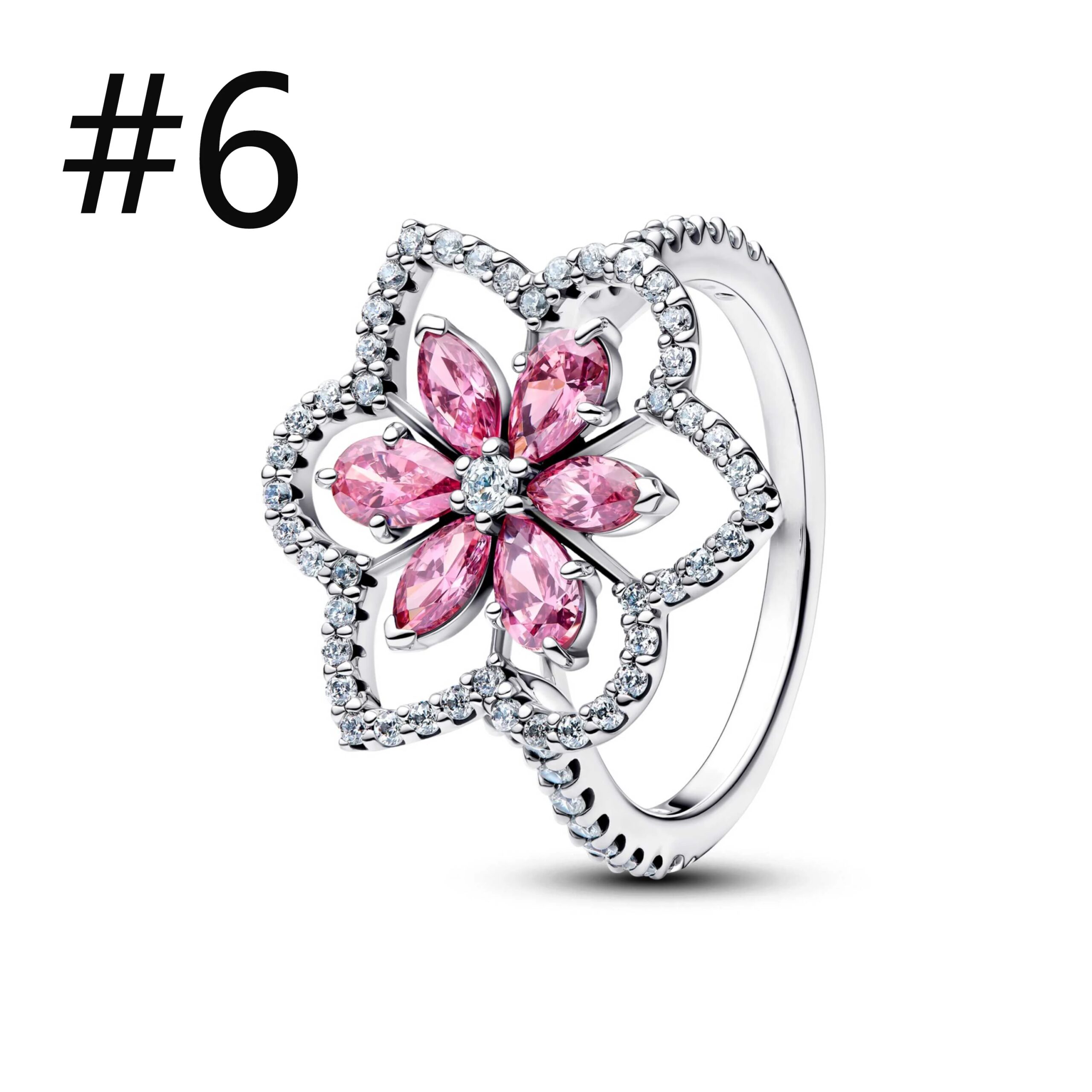 Ofertas Destacadas: Cuentas de Plata de Ley 925 con Diseño de Flor y Lazo, Zirconia, para Pendientes, Anillos, Colgantes, Ideales para Pulseras y Collares DIY de Mujer, Regalos de Joyería