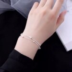 Pulseras de plata de ley 925 con estrellas para mujer, dijes de diseñador de moda, joyería para fiestas y bodas, regalos navideños - Imagen 5