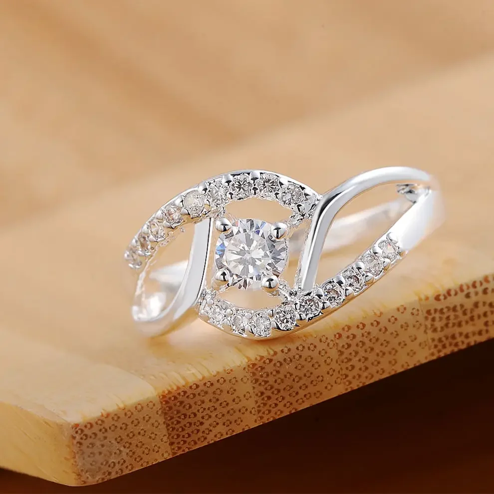 Nueva ropa de calle, anillos de diamantes de circón brillante de Plata de Ley 925 para mujer, regalos de fiesta de boda, joyería fina, anillos de compromiso Nueva ropa de calle, anillos de diamantes de circón brillante de Plata de Ley 925 para mujer, regalos de fiesta de boda, joyería fina, anillos de compromiso