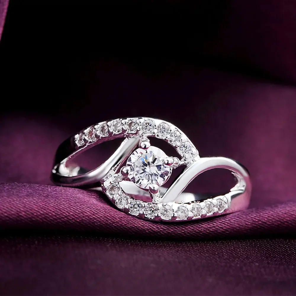 Nueva ropa de calle, anillos de diamantes de circón brillante de Plata de Ley 925 para mujer, regalos de fiesta de boda, joyería fina, anillos de compromiso Nueva ropa de calle, anillos de diamantes de circón brillante de Plata de Ley 925 para mujer, regalos de fiesta de boda, joyería fina, anillos de compromiso
