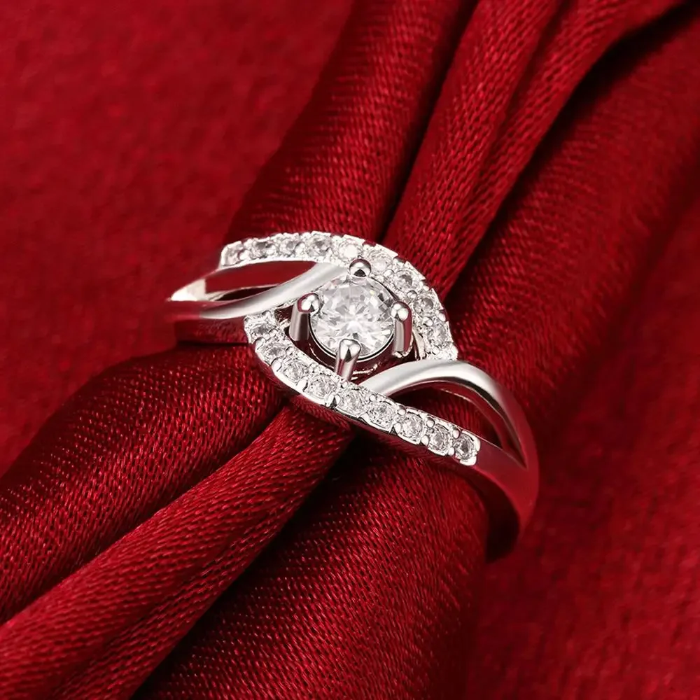 Nueva ropa de calle, anillos de diamantes de circón brillante de Plata de Ley 925 para mujer, regalos de fiesta de boda, joyería fina, anillos de compromiso Nueva ropa de calle, anillos de diamantes de circón brillante de Plata de Ley 925 para mujer, regalos de fiesta de boda, joyería fina, anillos de compromiso