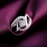 Nueva ropa de calle, anillos de diamantes de circón brillante de Plata de Ley 925 para mujer, regalos de fiesta de boda, joyería fina, anillos de compromiso - Imagen 2