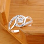 Nueva ropa de calle, anillos de diamantes de circón brillante de Plata de Ley 925 para mujer, regalos de fiesta de boda, joyería fina, anillos de compromiso - Imagen 6