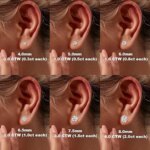 KNOBSPIN-pendientes de moissanita de 2,0 quilates para mujer, aretes de diamante cultivado en laboratorio, joyería fina de Plata de Ley 925, regalo - Imagen 5