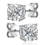 KNOBSPIN-pendientes de moissanita de 2,0 quilates para mujer, aretes de diamante cultivado en laboratorio, joyería fina de Plata de Ley 925, regalo - Imagen 2