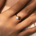 MODIAN-Anillo de diamante de laboratorio de moissanita para mujer, Plata de Ley 925, compromiso de boda, chapado en platino, joyería fina - Imagen 2