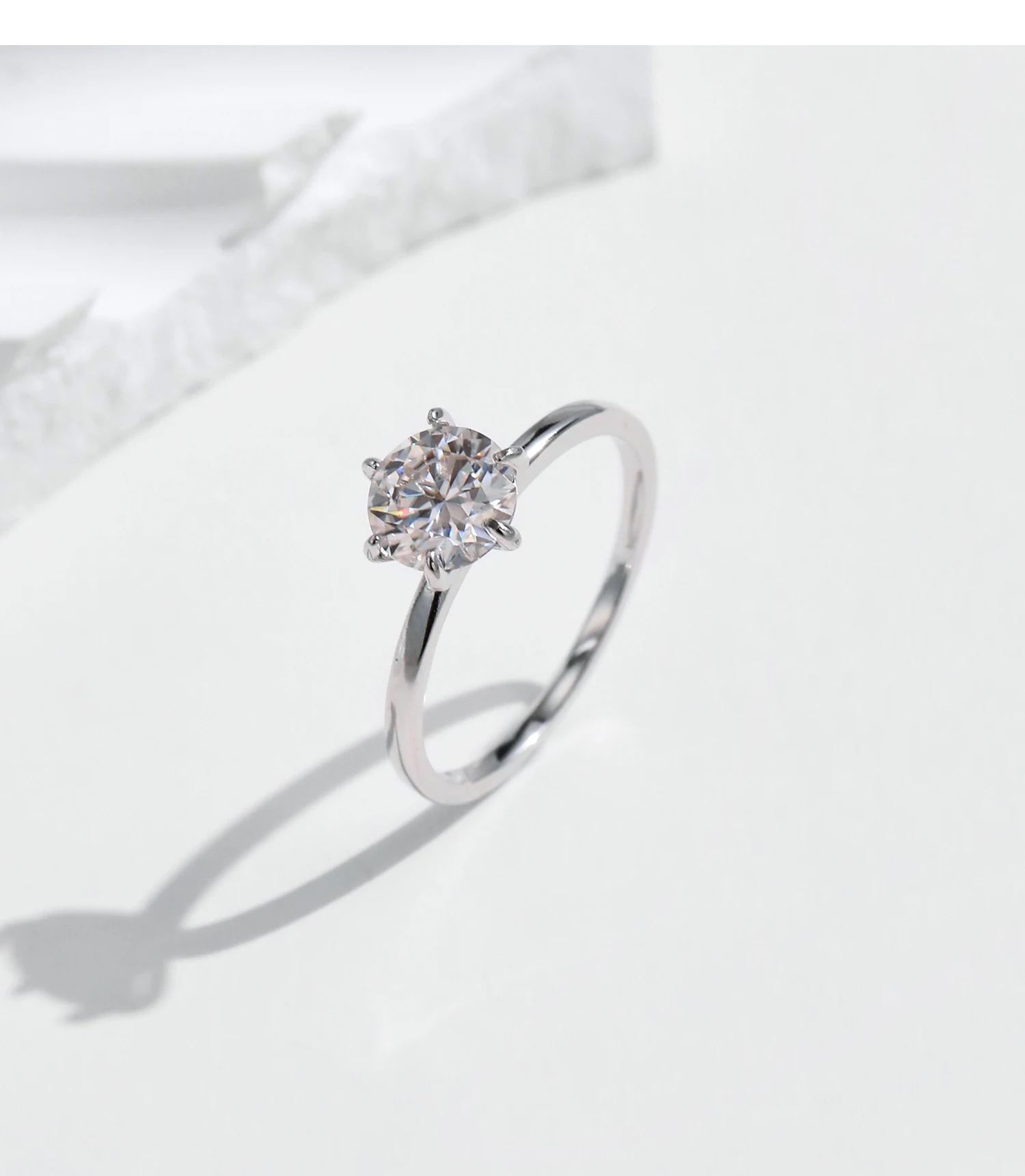 MODIAN-Anillo de diamante de laboratorio de moissanita para mujer, Plata de Ley 925, compromiso de boda, chapado en platino, joyería fina