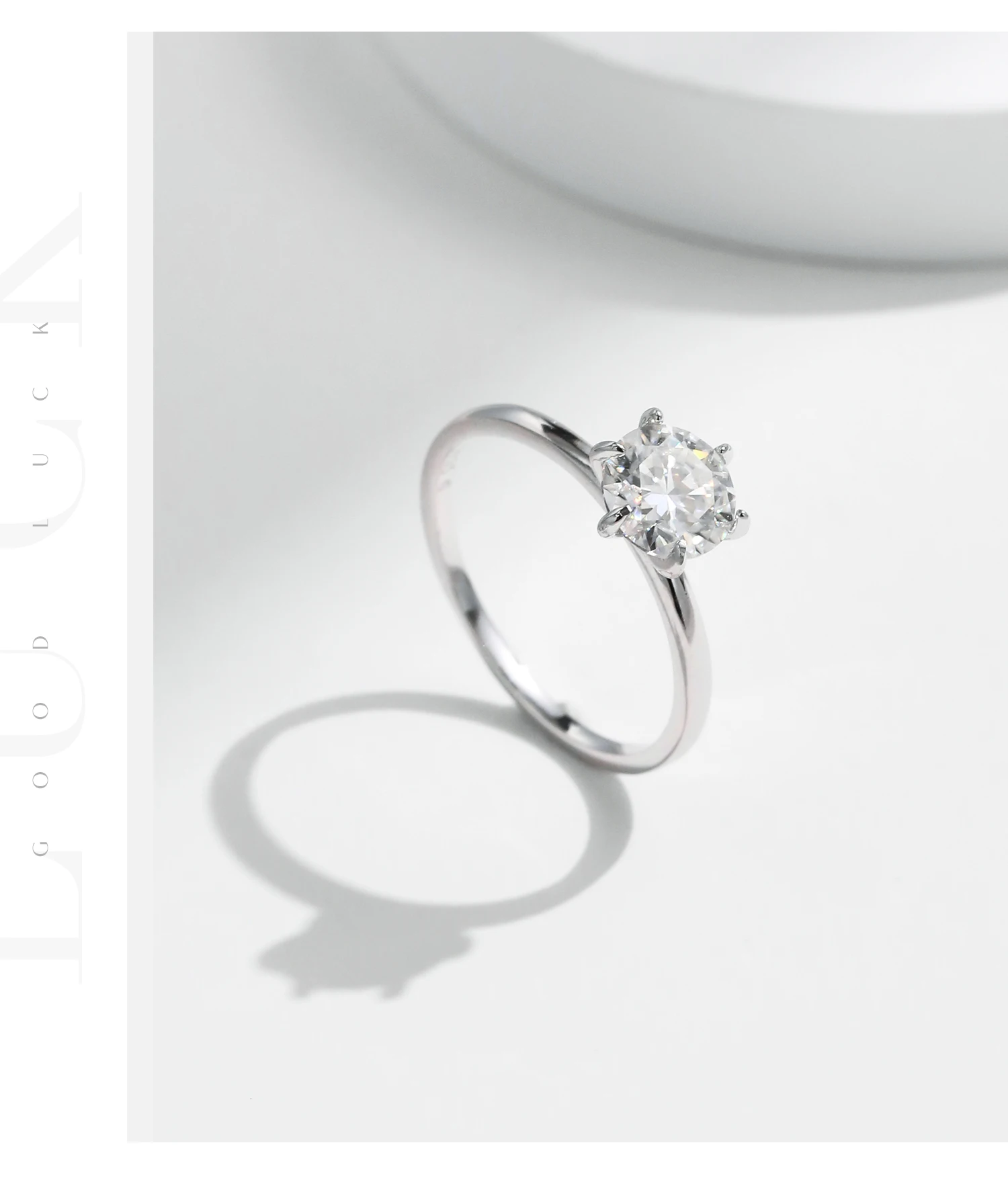 MODIAN-Anillo de diamante de laboratorio de moissanita para mujer, Plata de Ley 925, compromiso de boda, chapado en platino, joyería fina