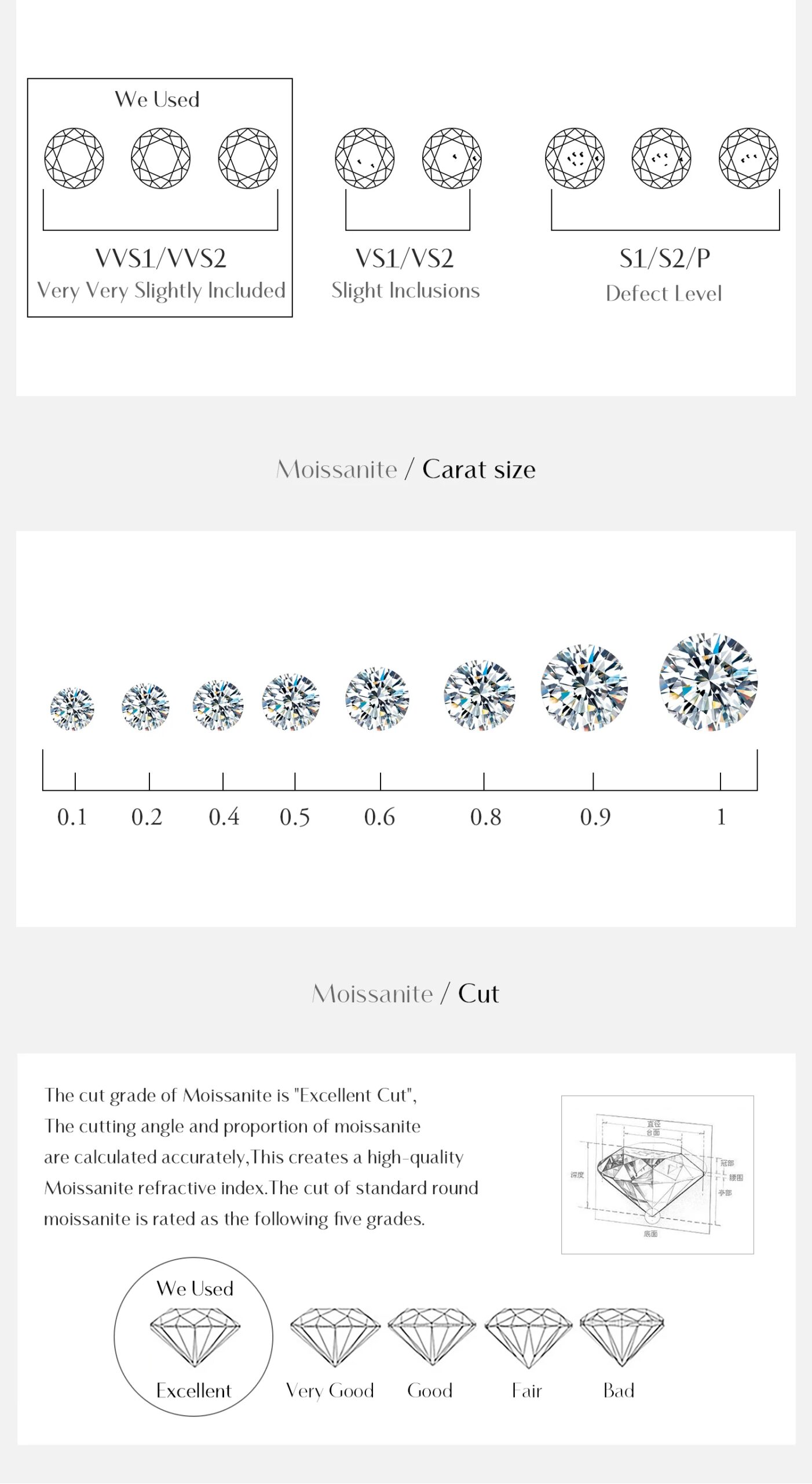 MODIAN-Anillo de diamante de laboratorio de moissanita para mujer, Plata de Ley 925, compromiso de boda, chapado en platino, joyería fina