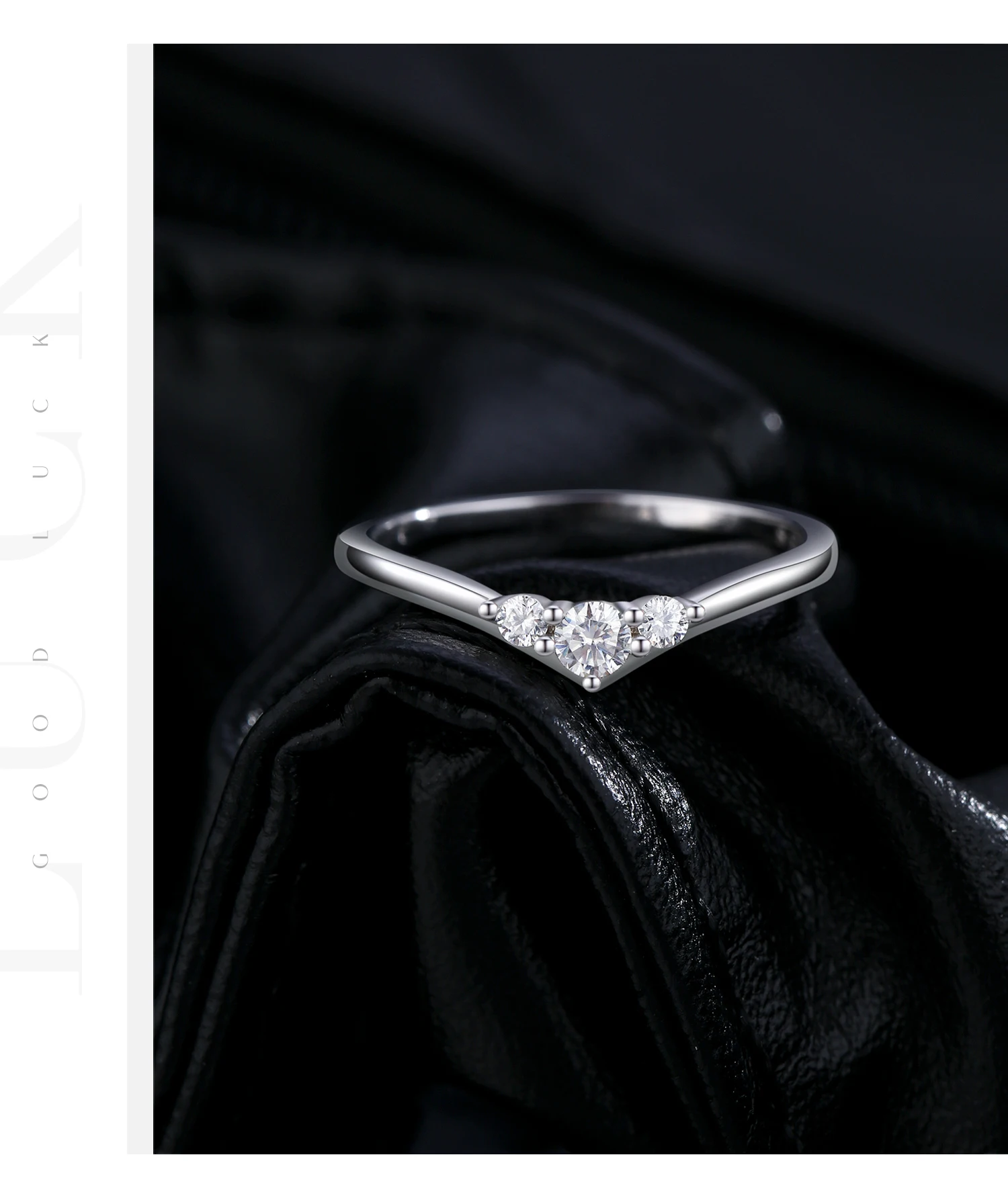 Anillo MODIAN de moissanita Simple eternidad, Plata de Ley 925, anillos de boda finos simples brillantes para mujer, regalo de joyería fina