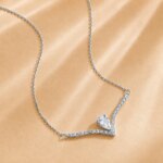 Collar de Diamantes Cultivados en Laboratorio Personalizado, Oro de 9K y 14K, 1.4cttw, Claridad VS, Color D, Joyería Fina para Mujer, Aniversario, Compromiso - Imagen 2
