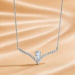 Collar de Diamantes Cultivados en Laboratorio Personalizado, Oro de 9K y 14K, 1.4cttw, Claridad VS, Color D, Joyería Fina para Mujer, Aniversario, Compromiso