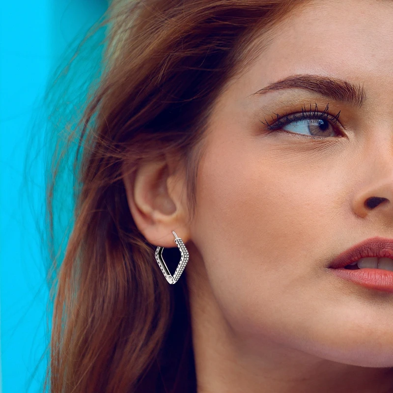 Pendientes de Plata de Ley 925 con Diseño de Pluma del Amor, Compatibles con Charms Originales, para Mujeres y Niñas, Joyería Fina, Regalos Pendientes de Plata de Ley 925 con Diseño de Pluma del Amor, Compatibles con Charms Originales, para Mujeres y Niñas, Joyería Fina, Regalos