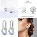 Pendientes de Plata de Ley 925 con Diseño de Pluma del Amor, Compatibles con Charms Originales, para Mujeres y Niñas, Joyería Fina, Regalos - Imagen 4