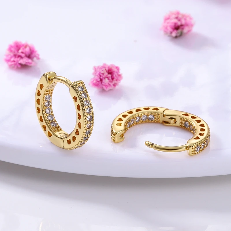 Pendientes de Plata de Ley 925 con Diseño de Pluma del Amor, Compatibles con Charms Originales, para Mujeres y Niñas, Joyería Fina, Regalos Pendientes de Plata de Ley 925 con Diseño de Pluma del Amor, Compatibles con Charms Originales, para Mujeres y Niñas, Joyería Fina, Regalos