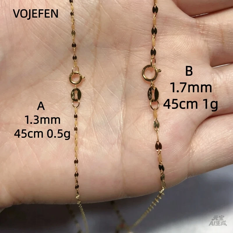 VOJEFEN Gargantilla de Oro Genuino de 18K con Diseño de Labios, Joyería Original de Oro Puro AU750, Cadena de Labios de 18 Pulgadas, Regalo de Lujo para Mujer con Iniciales VOJEFEN Gargantilla de Oro Genuino de 18K con Diseño de Labios, Joyería Original de Oro Puro AU750, Cadena de Labios de 18 Pulgadas, Regalo de Lujo para Mujer con Iniciales