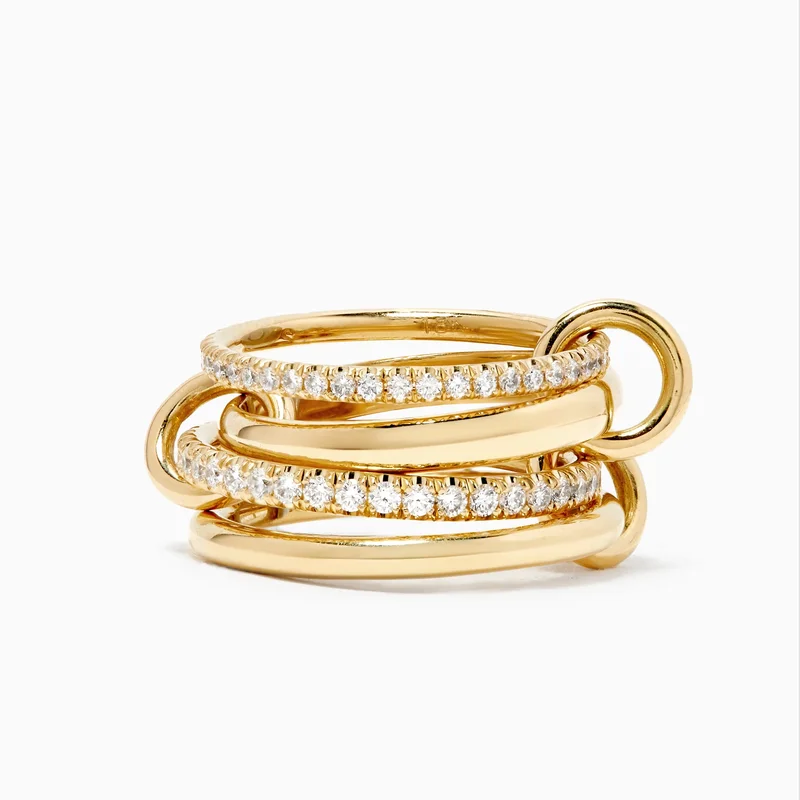 Anillo de Plata de Ley 925 de lujo, precioso y versátil, con tres entrelazados de circón para mujer, joyería fina de alta calidad a la moda para la vida diaria Anillo de Plata de Ley 925 de lujo, precioso y versátil, con tres entrelazados de circón para mujer, joyería fina de alta calidad a la moda para la vida diaria