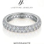 Anillos redondos simples de boda con diamantes de moissanita auténticos y glamurosos para mujer, joyería fina de calidad original de Plata de Ley 925