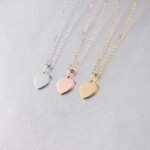 Lote de 10 Uds. De collar con colgante de corazón de acero inoxidable para mujer, paquete de accesorios de joyería de moda - Imagen 6