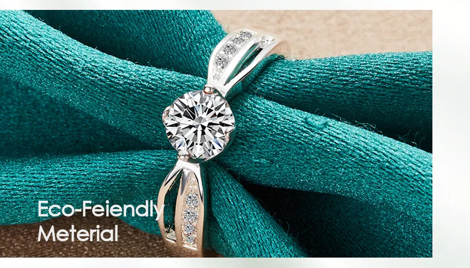 DOTEFFIL-Anillo redondo de Plata de Ley 925 con circonita AAA para mujer, joyería con dijes para fiesta de compromiso y boda DOTEFFIL-Anillo redondo de Plata de Ley 925 con circonita AAA para mujer, joyería con dijes para fiesta de compromiso y boda