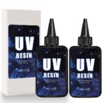 Kit de resina UV: tamaño más grande y resina transparente de cristal duro mejorada de 200 g para la producción de joyería artesanal - Imagen 2