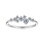 Anillo Apilable Curvo de Plata 925 con Moissanita D VVS1, Diseño de Enredadera Trenzada en Oro Rosa, Joyería Fina para Mujer - Imagen 2