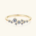 Anillo Apilable Curvo de Plata 925 con Moissanita D VVS1, Diseño de Enredadera Trenzada en Oro Rosa, Joyería Fina para Mujer - Imagen 4
