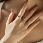 Anillo MODIAN Plata de Ley 925 auténtica clásico elegante ovalado con circonita colorida de arcoíris para mujer, joyería fina de compromiso de boda - Imagen 2