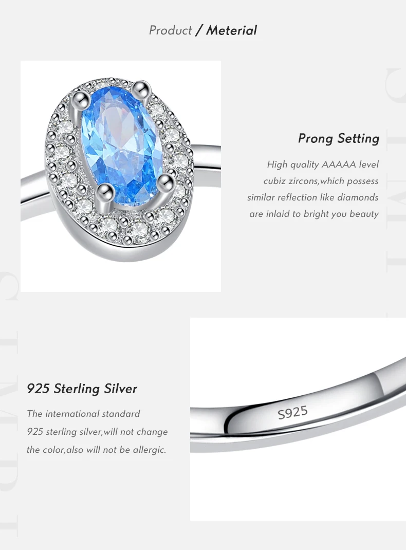 Anillo MODIAN Plata de Ley 925 auténtica clásico elegante ovalado con circonita colorida de arcoíris para mujer, joyería fina de compromiso de boda