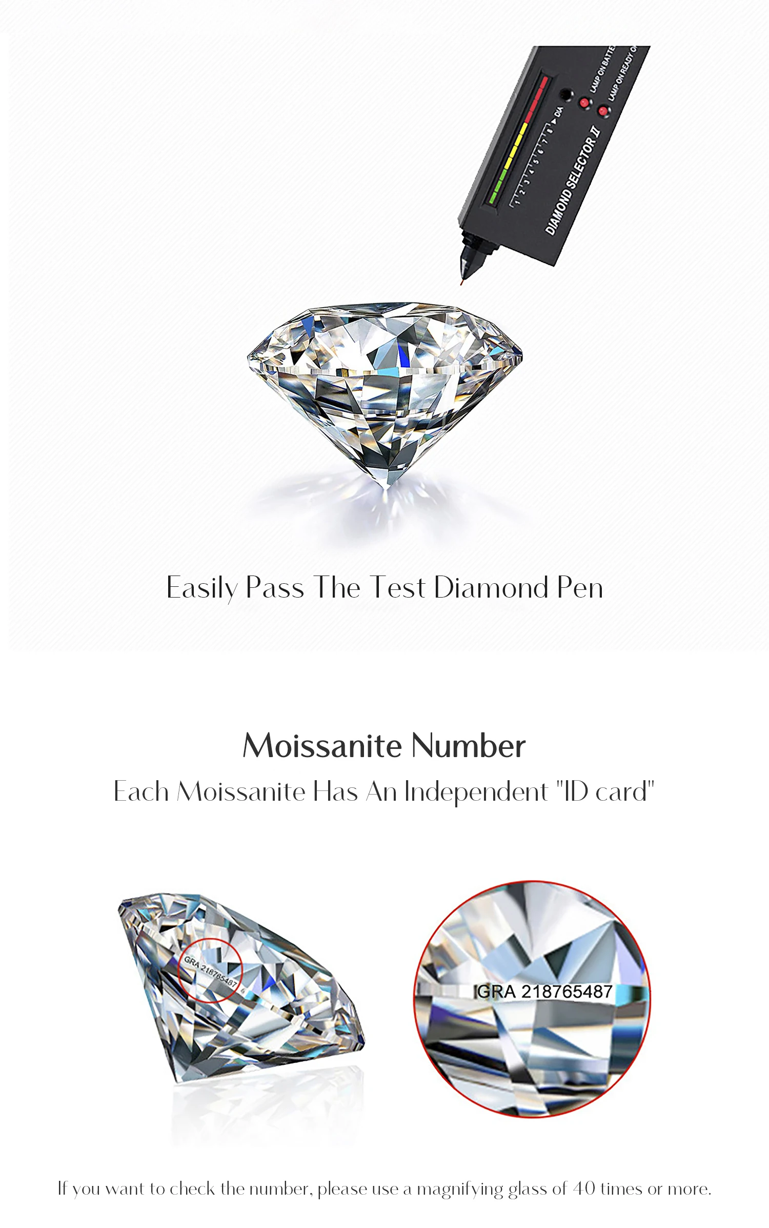 Anillos MODIAN deslumbrantes de Color D de moissanita para eternidad, anillo de moda apilable de lujo de Plata de Ley 925 para mujer, joyería fina