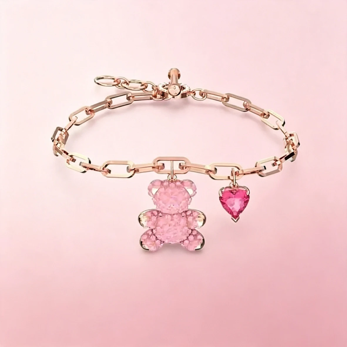 Accesorios de Oso Abrazador con Circonita Cúbica Brillante, Encantadora Colección de Joyería Delicada con Oso de Corazón y Cadena de Perlas para Citas Diarias Accesorios de Oso Abrazador con Circonita Cúbica Brillante, Encantadora Colección de Joyería Delicada con Oso de Corazón y Cadena de Perlas para Citas Diarias