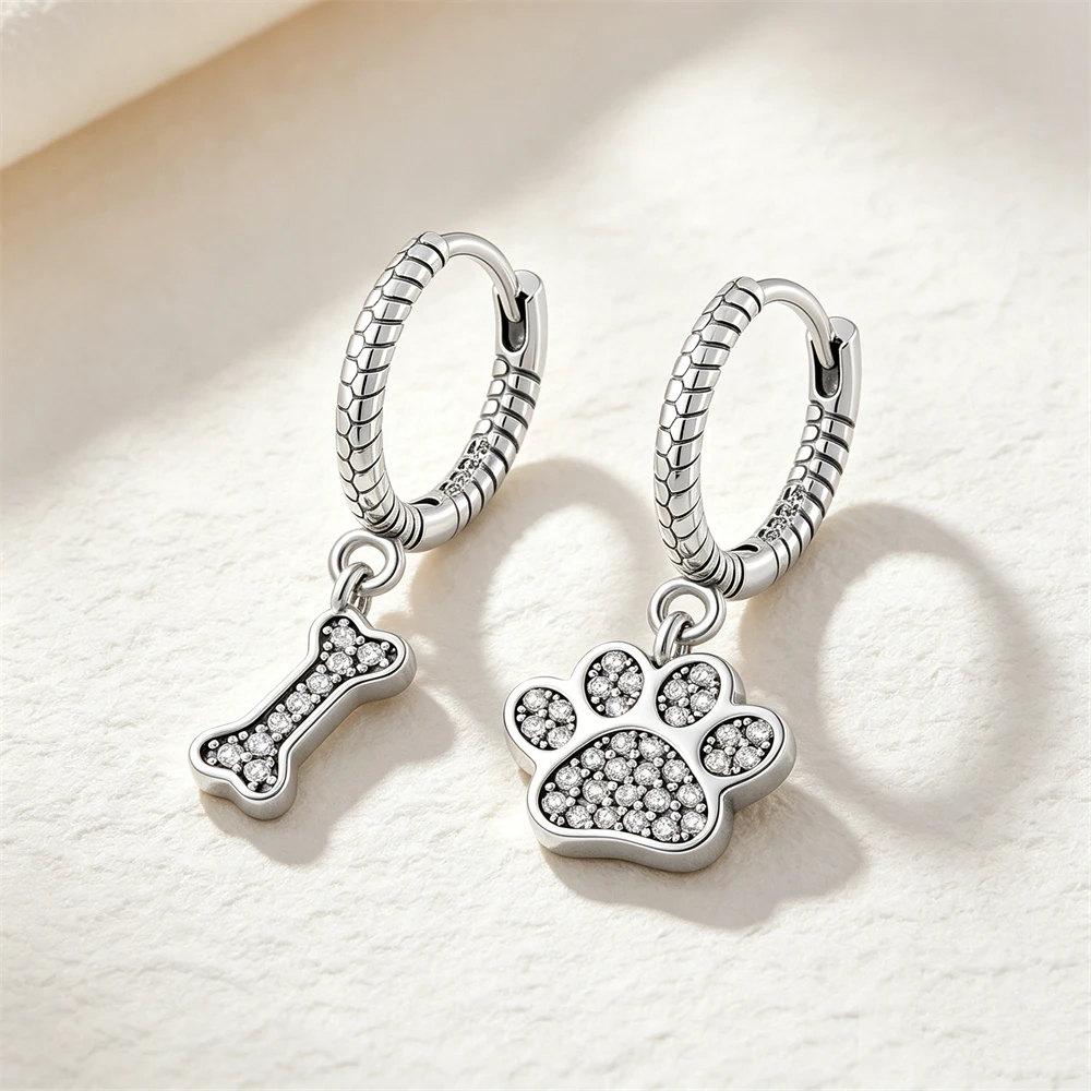 Nuevos Pendientes Colgantes de Plata 925 con Diseño de Lazo, Corazón, Cruz, Ojo Turco, Garra, Perla y Circonita Incrustada para Mujer, Joyería Diaria y de Fiesta, Regalos