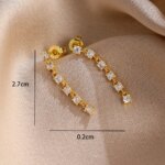 Nuevos Pendientes Colgantes de Plata 925 con Diseño de Lazo, Corazón, Cruz, Ojo Turco, Garra, Perla y Circonita Incrustada para Mujer, Joyería Diaria y de Fiesta, Regalos - Imagen 2