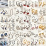 Nuevos Pendientes Colgantes de Plata 925 con Diseño de Lazo, Corazón, Cruz, Ojo Turco, Garra, Perla y Circonita Incrustada para Mujer, Joyería Diaria y de Fiesta, Regalos
