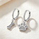Nuevos Pendientes Colgantes de Plata 925 con Diseño de Lazo, Corazón, Cruz, Ojo Turco, Garra, Perla y Circonita Incrustada para Mujer, Joyería Diaria y de Fiesta, Regalos - Imagen 5