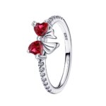 Oferta Especial: Juego de Joyería Original de Plata de Ley 925 con Lazo Colorido, Aretes, Anillos, Collares y Pulseras, Regalos de Joyería para Mujer - Imagen 2
