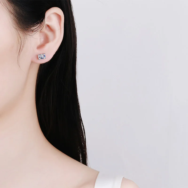 Pendientes de lujo de 0,5-3 quilates Marquesa corazón pera Moissanite pendientes de diamante para mujer pendientes de plata de ley 925 para mujer joyería nueva