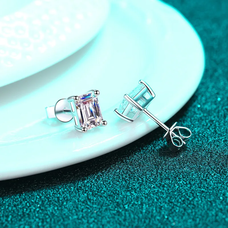 Pendientes de lujo de 0,5-3 quilates Marquesa corazón pera Moissanite pendientes de diamante para mujer pendientes de plata de ley 925 para mujer joyería nueva
