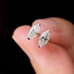 Pendientes de lujo de 0,5-3 quilates Marquesa corazón pera Moissanite pendientes de diamante para mujer pendientes de plata de ley 925 para mujer joyería nueva - Imagen 3