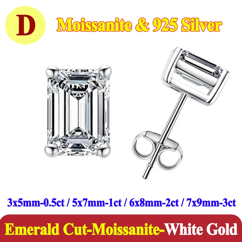 Pendientes de lujo de 0,5-3 quilates Marquesa corazón pera Moissanite pendientes de diamante para mujer pendientes de plata de ley 925 para mujer joyería nueva